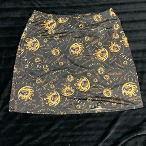 Allie Burke Golf skirt skort Talis Park Florida resort country club black gold